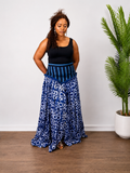 Multicoloured Adire Ashoke Maxi Skirt- Lola Skirt- BP1